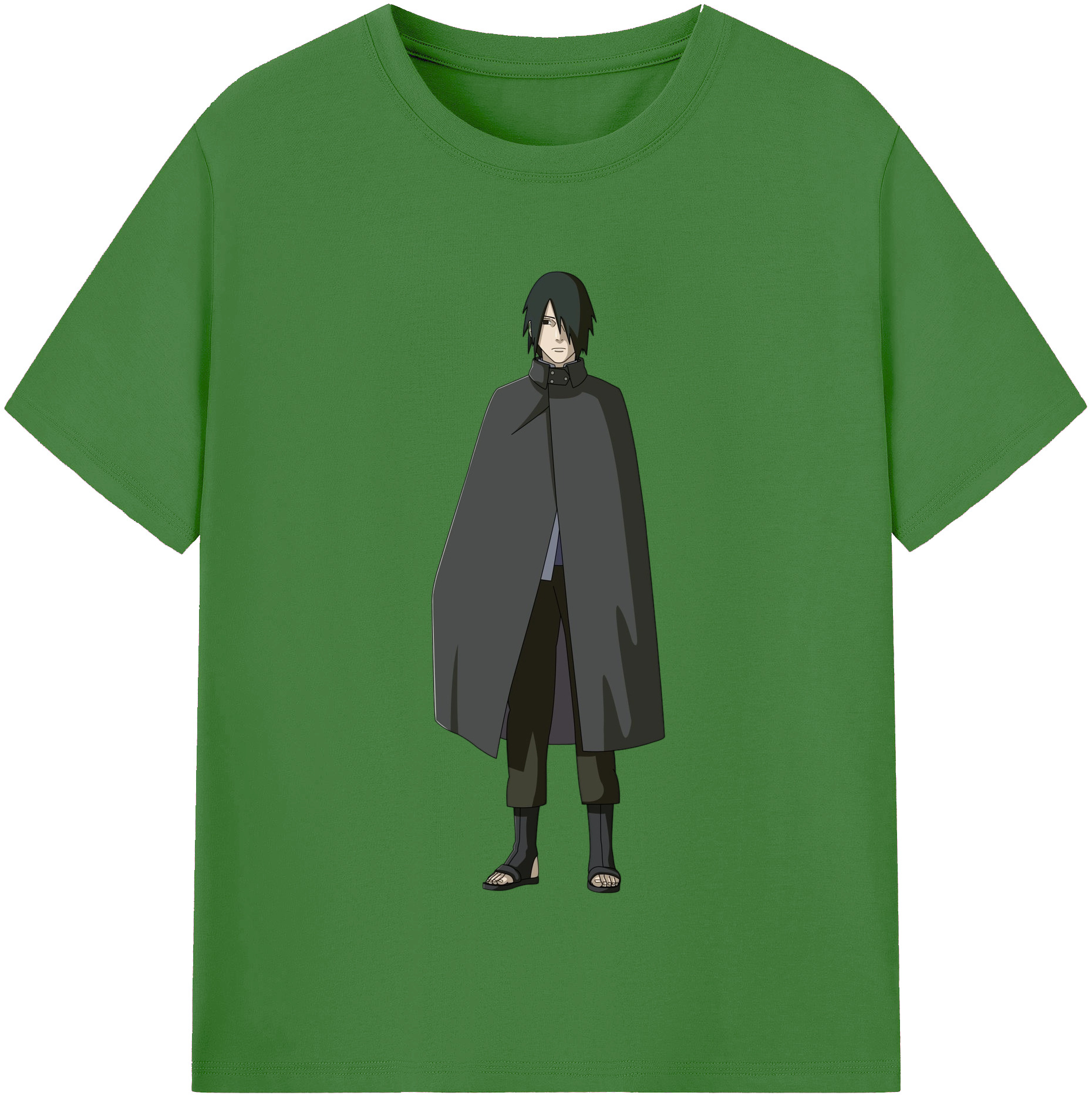 （画像用） NARUTO -ナルト- うちは サスケ Uchiha Sasuke レディースカジュアルプリントTシャツ（綿100％）